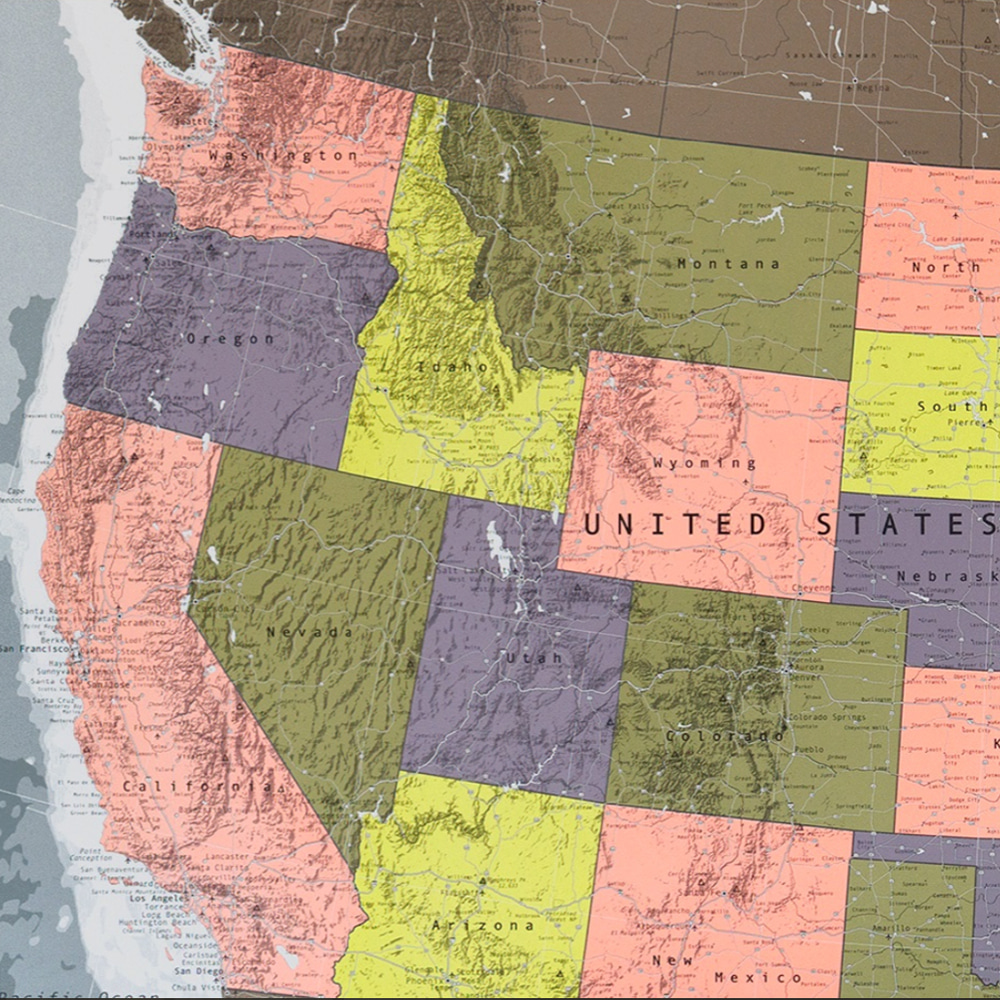 USA Map (ver.2)_미국지도